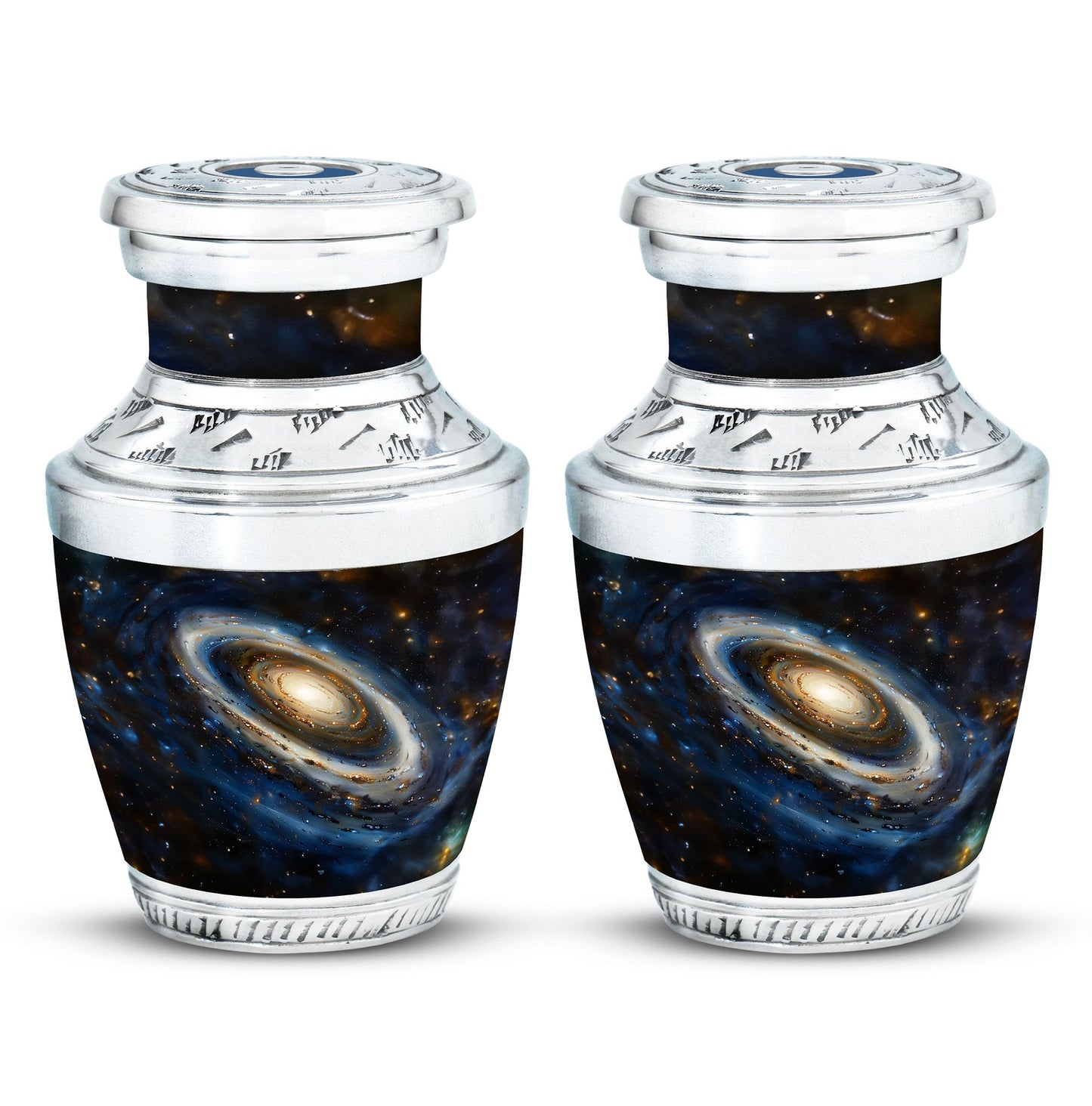 Personalized Galaxy Cremation Urn for Adult Male - 10-inch, 200 cu in - Yatskia