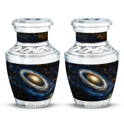 Personalized Galaxy Cremation Urn for Adult Male - 10-inch, 200 cu in - Yatskia