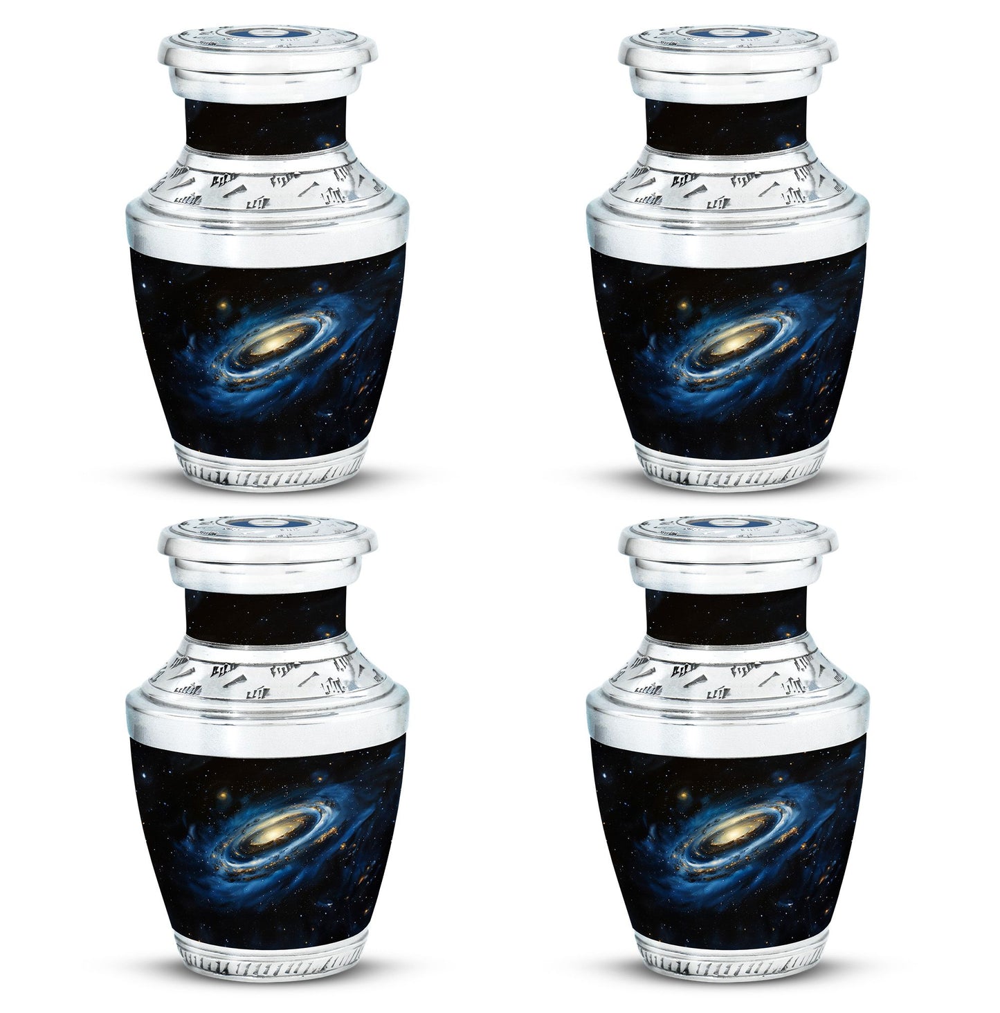 Personalized Galaxy Memorial Urn for Human Ashes - 10-inch, 200 cu in - Yatskia