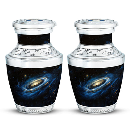 Personalized Galaxy Memorial Urn for Human Ashes - 10-inch, 200 cu in - Yatskia