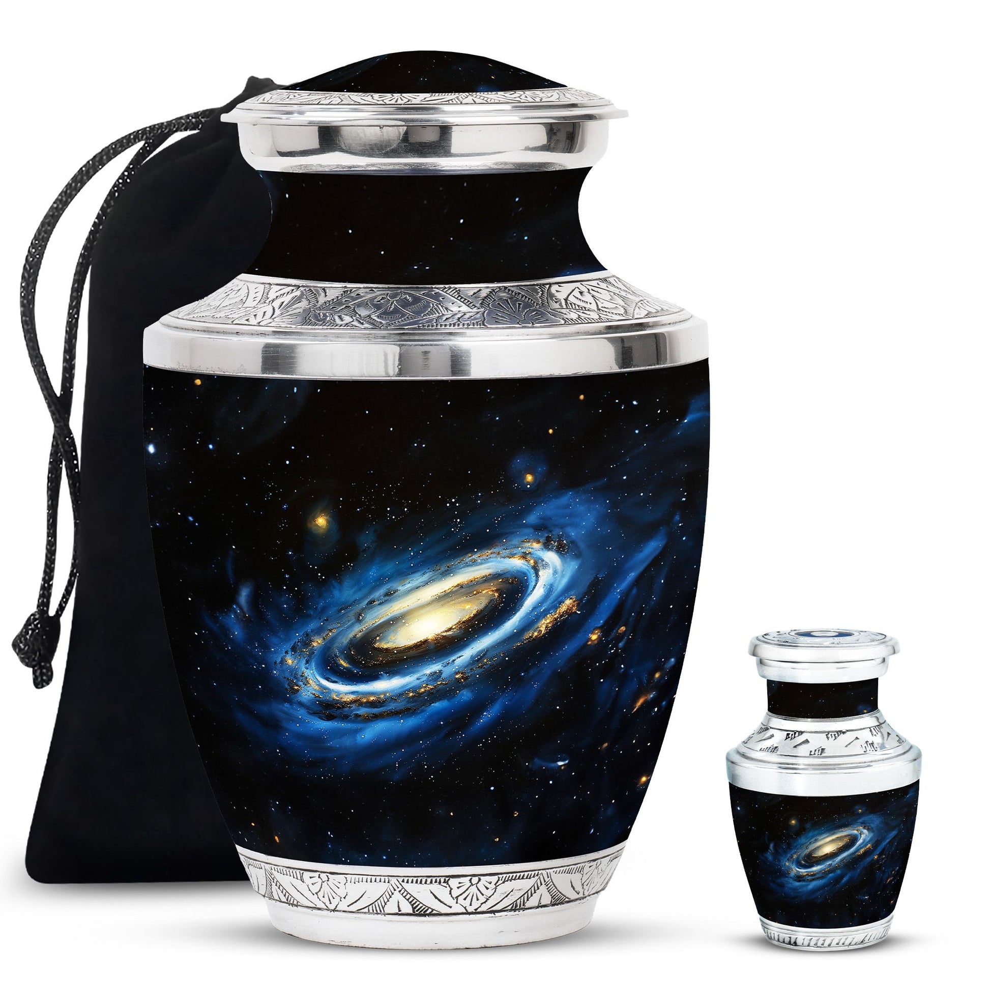 Milky Way Galaxy Funeral Urns For Ashes - Outer Space Memorial Urn