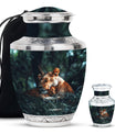 Lioness And Cub Cremation Urn For Adults - Lion Urns For Men & Women