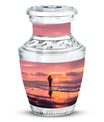 Ocean Fishing Cremation Urns For Ashes - Pink Memorial Urn For Father