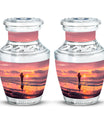Ocean Fishing Cremation Urns For Ashes - Pink Memorial Urn For Father