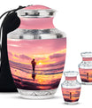 Ocean Fishing Cremation Urns For Ashes - Pink Memorial Urn For Father
