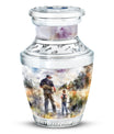 Artistic Fishing Cremation Ashes Urns - Father & Daughter Memorial Urn