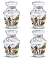 Artistic Fishing Cremation Ashes Urns - Father & Daughter Memorial Urn