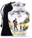 Artistic Fishing Cremation Ashes Urns - Father & Daughter Memorial Urn