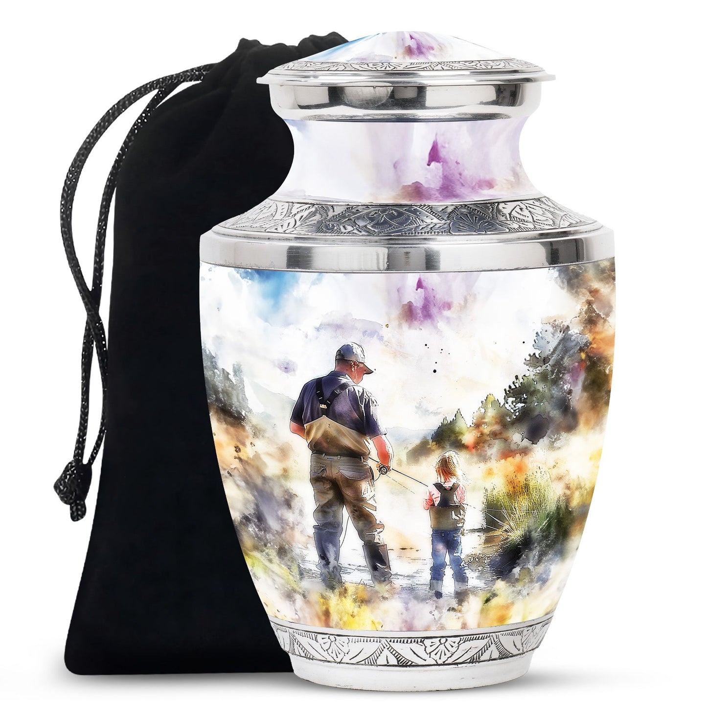 Personalized Fish Cremation Urn for Pet Ashes - 10-inch, 200 cu in - Yatskia