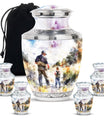 Artistic Fishing Cremation Ashes Urns - Father & Daughter Memorial Urn
