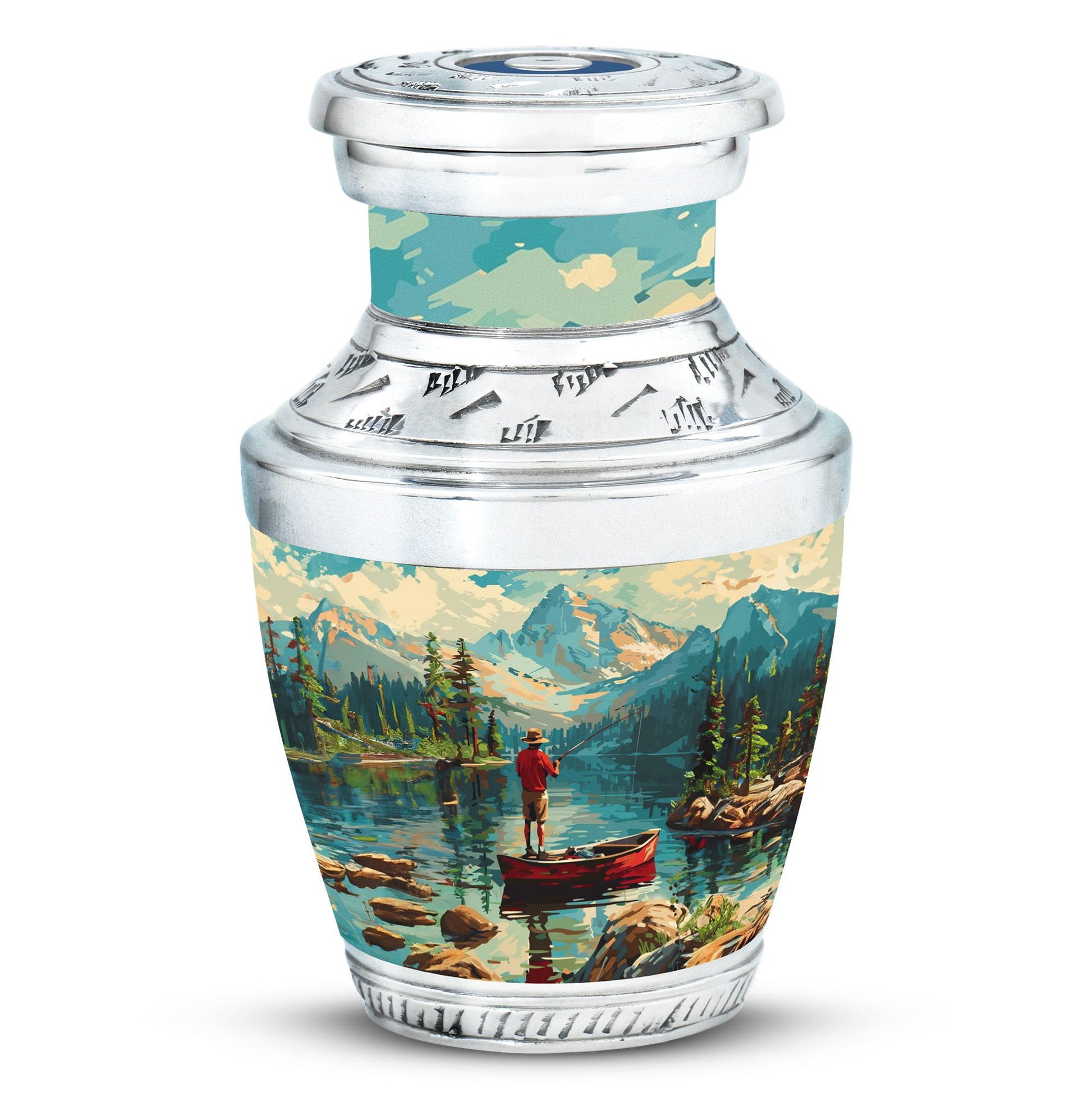 Fishing Boat Memorial Urn For Ashes - Artistic Cremation Urn For Funeral