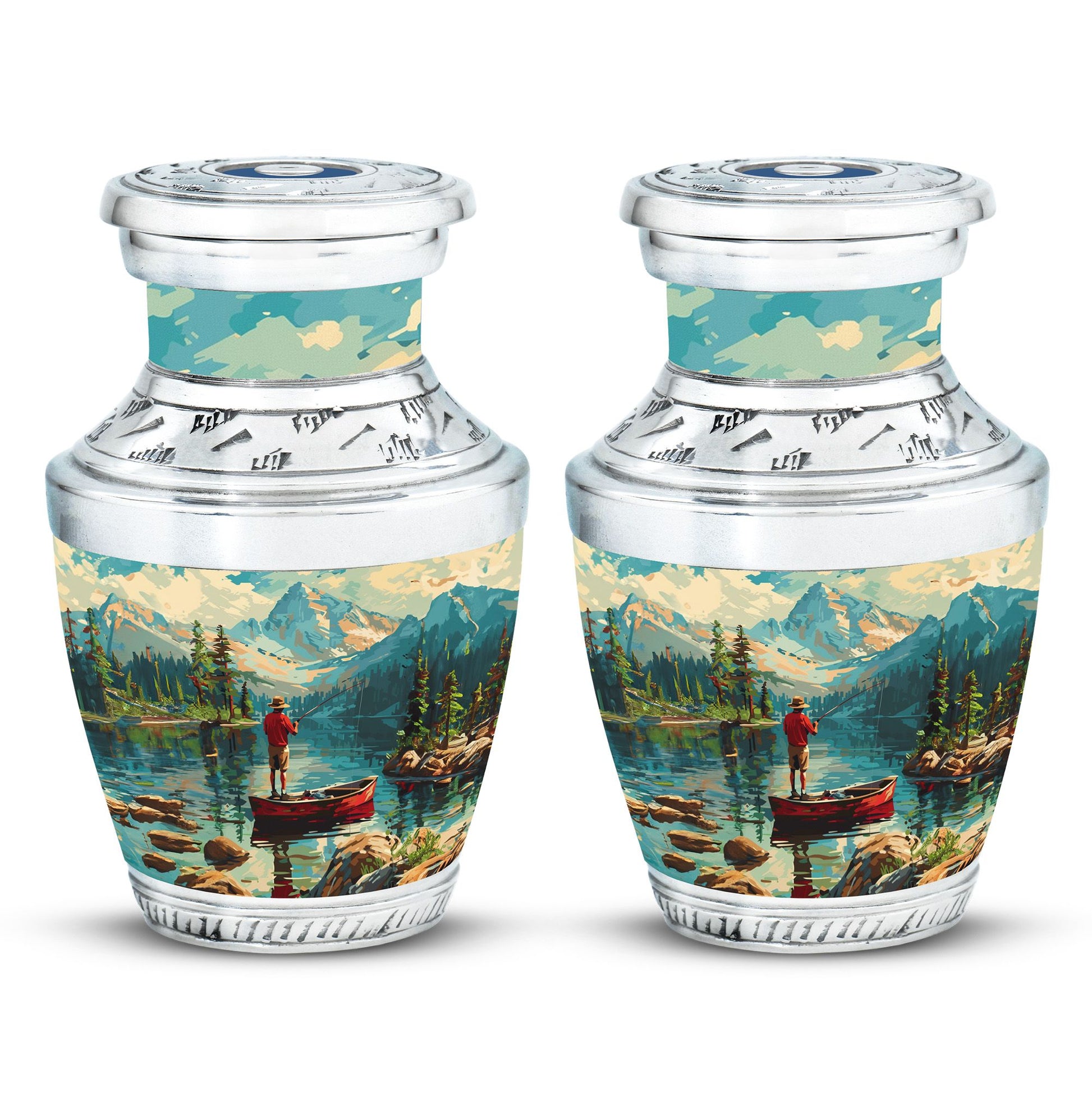 Fishing Boat Memorial Urn For Ashes - Artistic Cremation Urn For Funeral