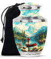 Fishing Boat Memorial Urn For Ashes - Artistic Cremation Urn For Funeral