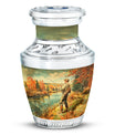 Artistic Fishing Memorial Urns Cremation Ashes - Large Urn For Mom & Dad