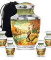 Artistic Fishing Memorial Urns Cremation Ashes - Large Urn For Mom & Dad