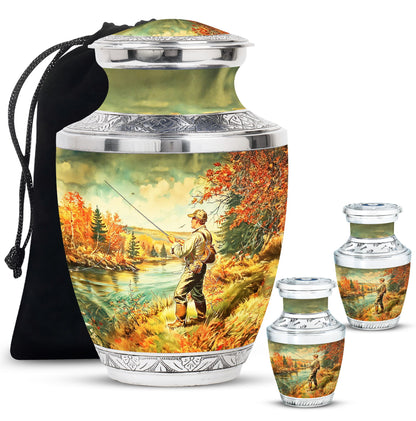 Personalized Fish Cremation Urn for Pet Ashes - 10-inch, 200 cu in - Yatskia