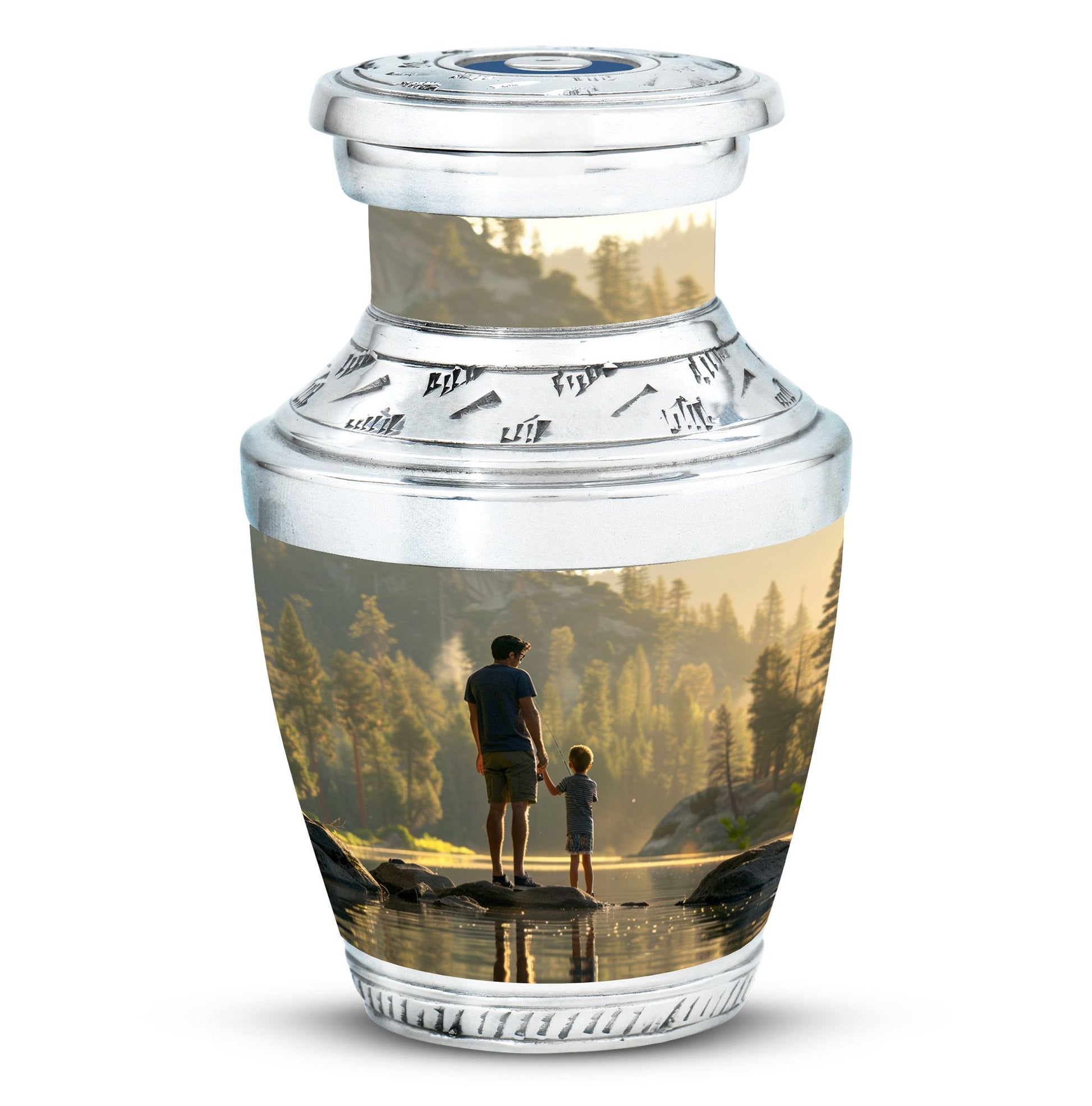Father & Son Fishing Memorial Urn - Funeral Urns For Human Ashes