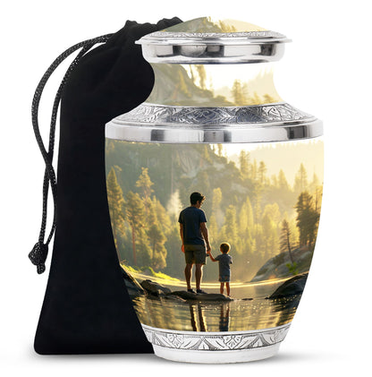 Personalized Fish Memorial Urn for Pet Ashes - 10-inch, 200 cu in - Yatskia