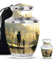 Father & Son Fishing Memorial Urn - Funeral Urns For Human Ashes