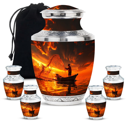 Personalized Fish Cremation Urn for Pet Ashes - 10-inch, 200 cu in - Yatskia