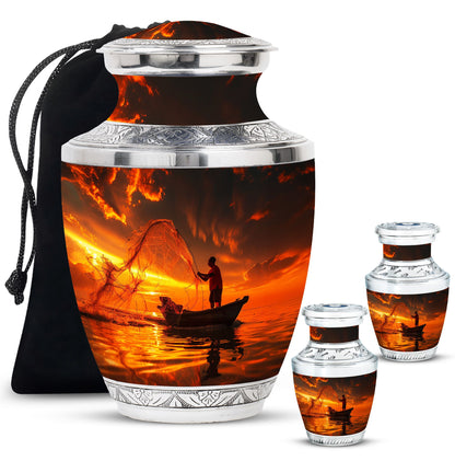 Personalized Fish Cremation Urn for Pet Ashes - 10-inch, 200 cu in - Yatskia