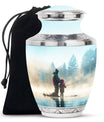 Fishing Adult Cremation Urns For Ashes - Father And Daughter Memorial Urn