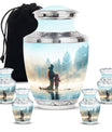 Fishing Adult Cremation Urns For Ashes - Father And Daughter Memorial Urn