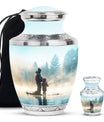 Fishing Adult Cremation Urns For Ashes - Father And Daughter Memorial Urn
