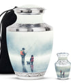 Fishing Memorial Urn For Fathers - Fishermen Cremation Urn For Funeral