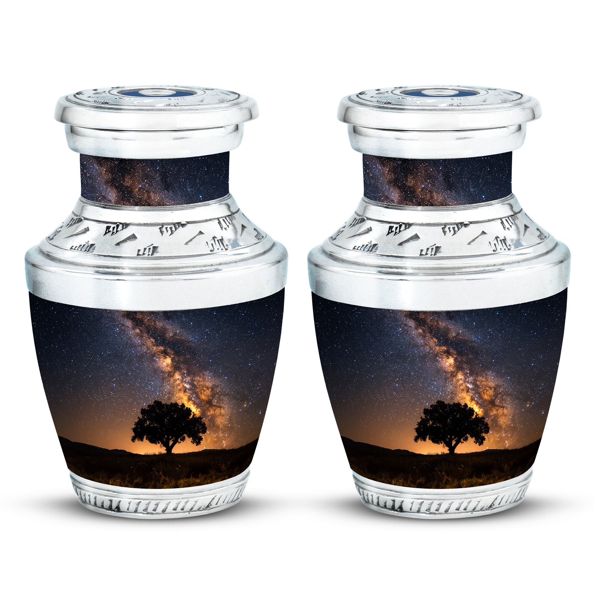 Starry Night Urn Keepsake For Ashes - Tree of life Large Funeral Urn
