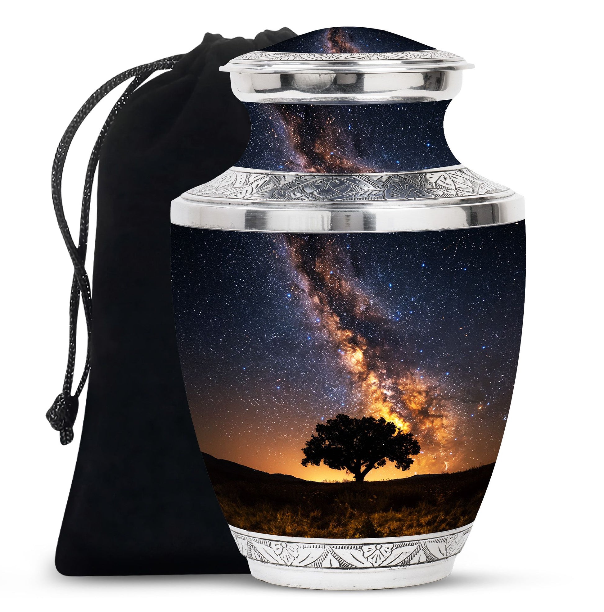 Starry Night Urn Keepsake For Ashes - Tree of life Large Funeral Urn