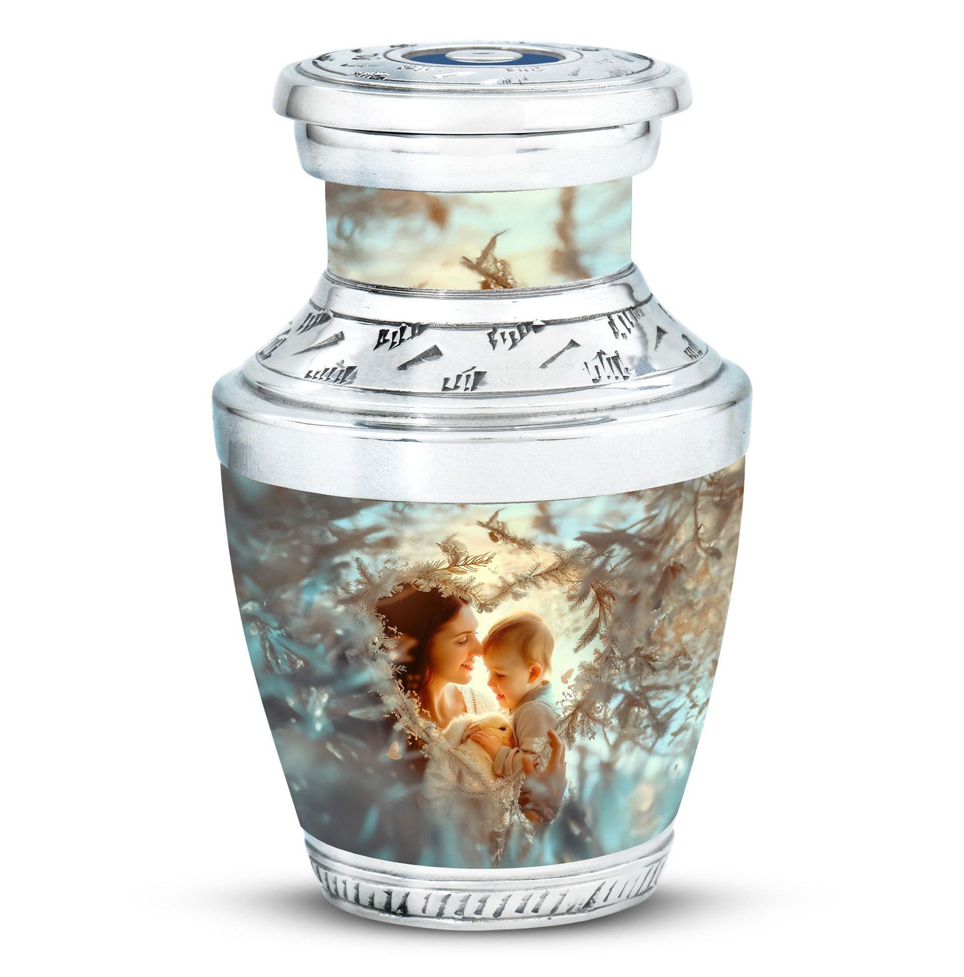 Child & Mother Memorial Urn For Human Ashes - Funeral Urn For Parents