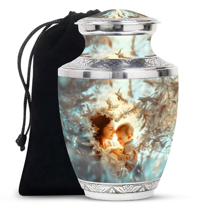 Personalized Mother Memorial Urn for Human Ashes - 10-inch, 200 cu in - Yatskia