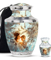 Child & Mother Memorial Urn For Human Ashes - Funeral Urn For Parents