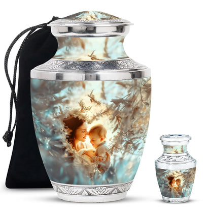 Personalized Mother Memorial Urn for Human Ashes - 10-inch, 200 cu in - Yatskia