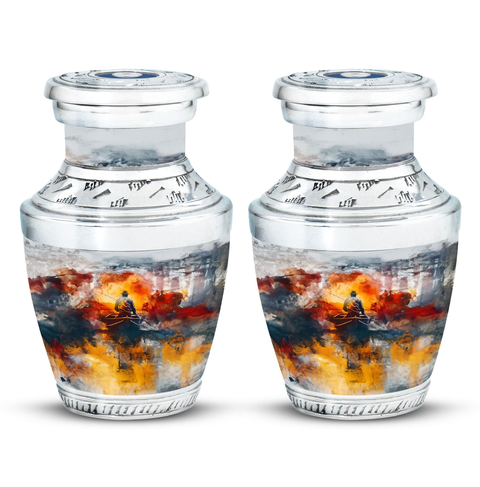 Fishing Boat Memorial Urns For Adults - Fishermen Urn For Human Ashes