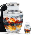Fishing Boat Memorial Urns For Adults - Fishermen Urn For Human Ashes