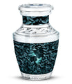 Mother & Child Keepsake For Human Ashes - Leaves Art Urn For Mom