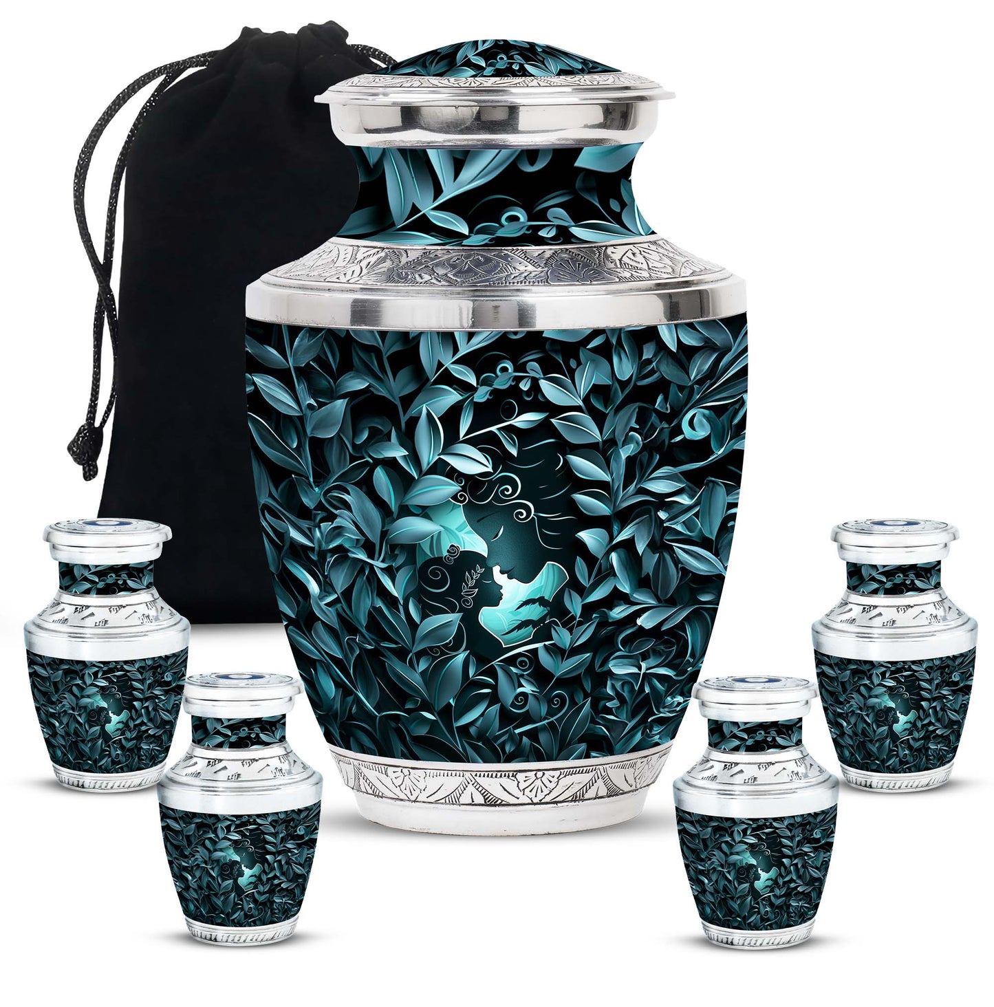 Personalized Mother Keepsake Urn for Mom - 10-inch, 200 cu in - Yatskia