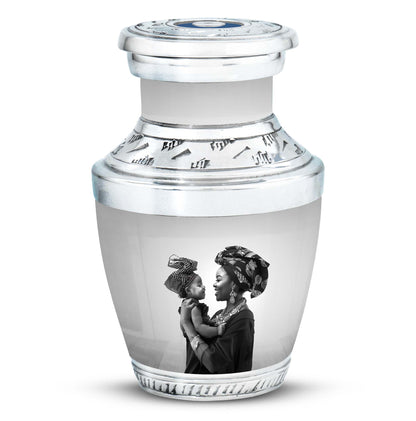 Personalized Mother Keepsake Urn for Human Ashes - 10-inch, 200 cu in - Yatskia