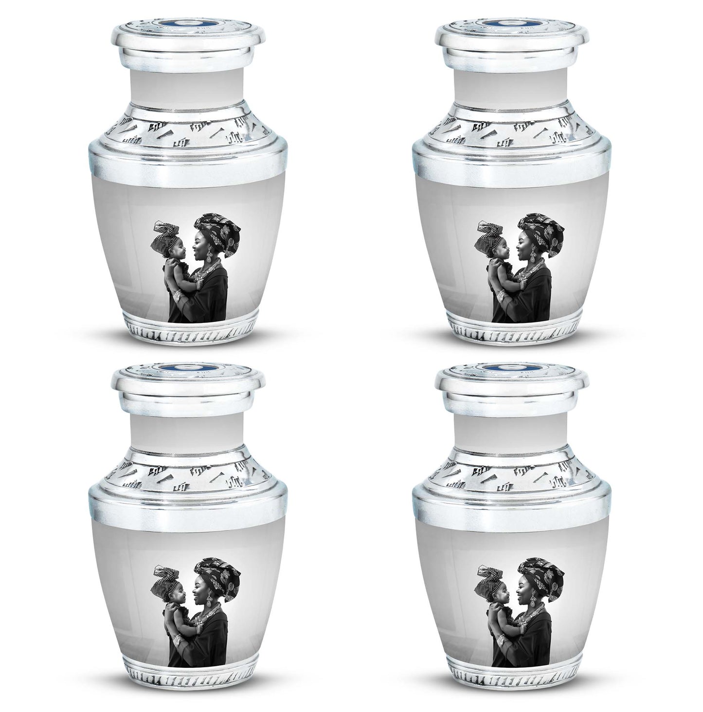 Personalized Mother Keepsake Urn for Human Ashes - 10-inch, 200 cu in - Yatskia