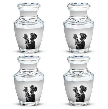 Personalized Mother Keepsake Urn for Human Ashes - 10-inch, 200 cu in - Yatskia