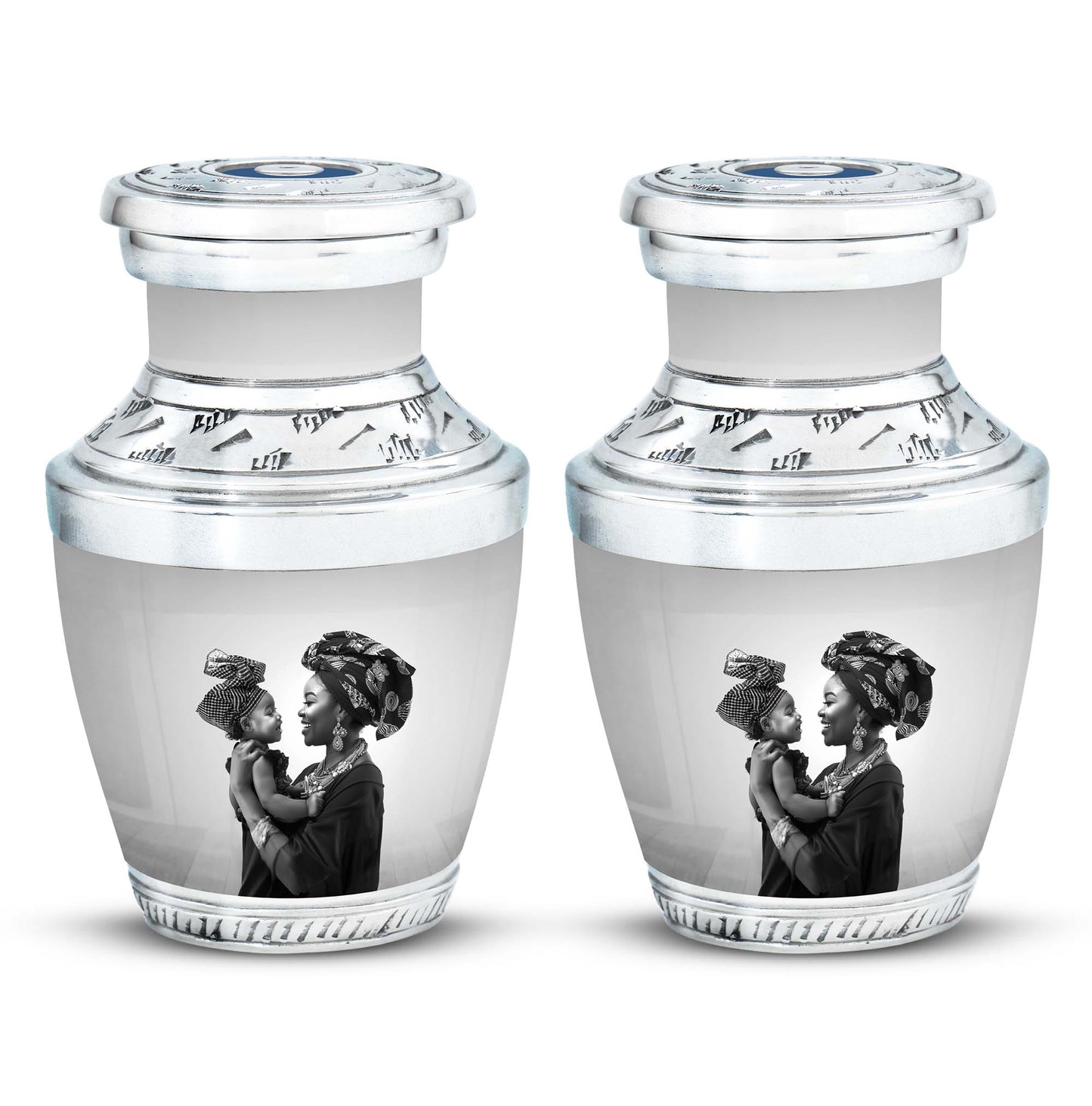 Personalized Mother Keepsake Urn for Human Ashes - 10-inch, 200 cu in - Yatskia