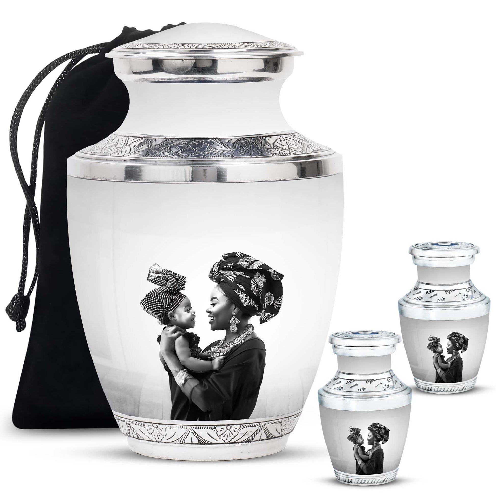 Mother's Love Urn For Human Ashes - Mother's Memorial Ashes Keepsake
