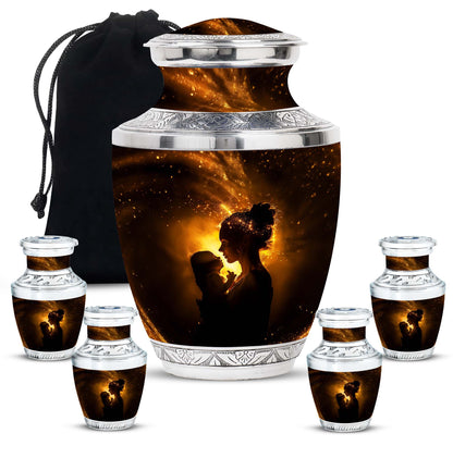Personalized Mother Cremation Urn for Mother - 10-inch, 200 cu in - Yatskia