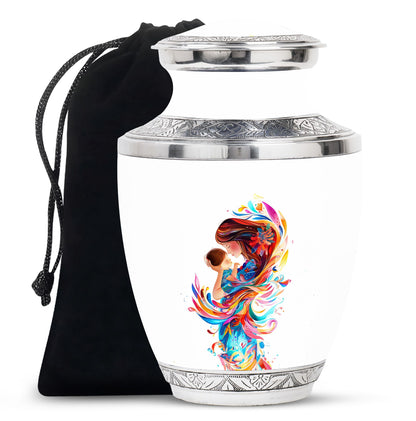 Personalized Mother Memorial Urn for Women - 10-inch, 200 cu in - Yatskia