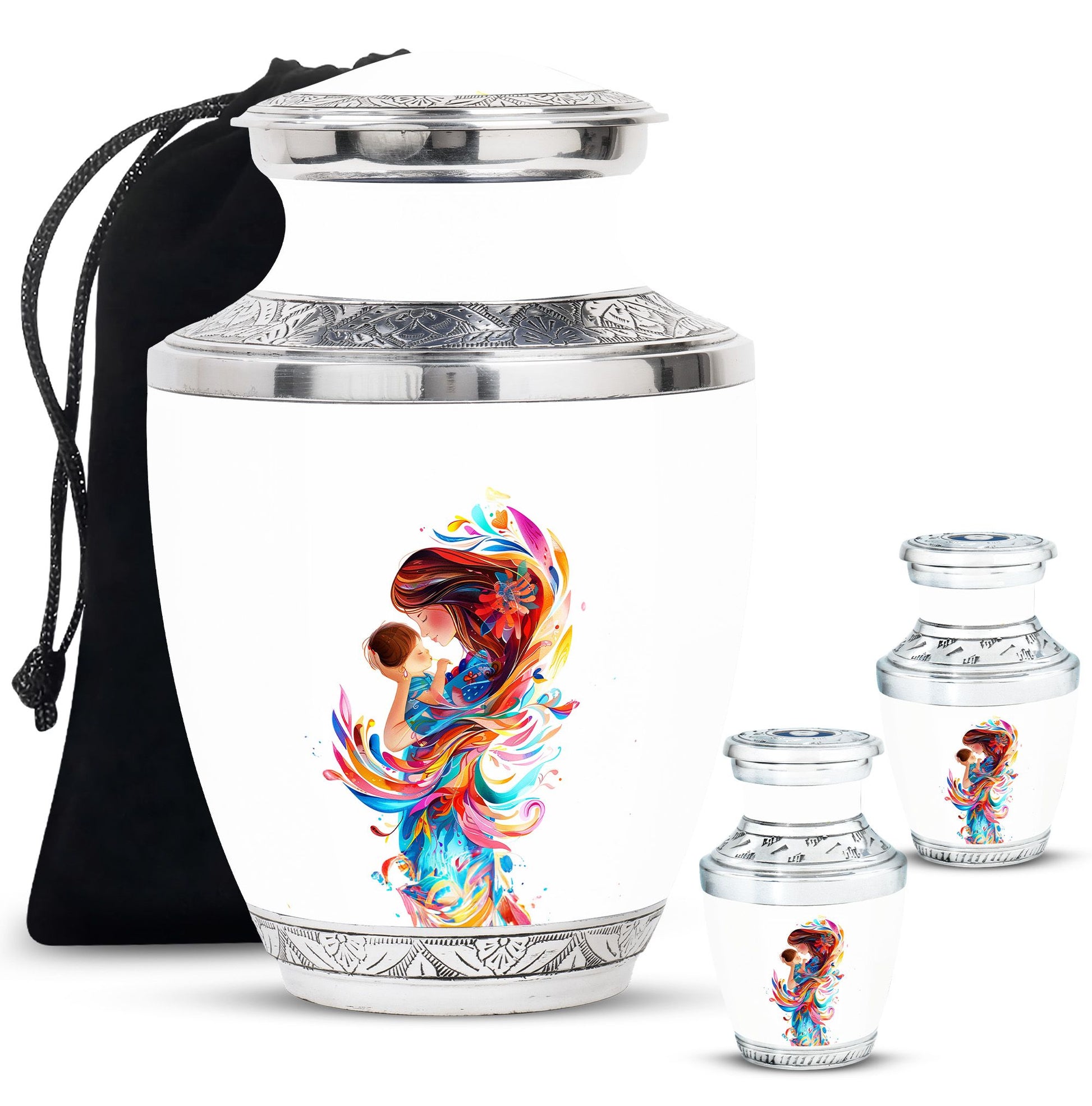 Mother's Love Artwork Urn - Mother Artistic Memorial Urn For Women