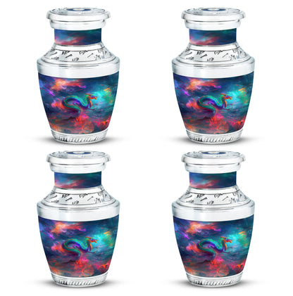 Colorful Personalized Beach Keepsake Urn for Women - 10-inch, 200 cu in - Yatskia