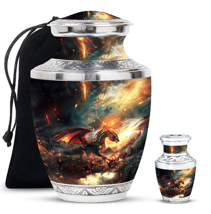 Personalized Beach Cremation Urn for Human Ashes - 10-inch, 200 cu in - Yatskia