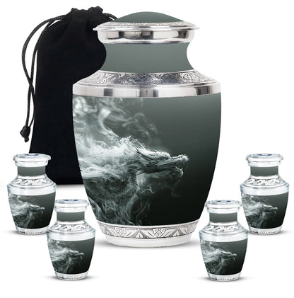 Personalized Beach Memorial Urn for Men - 10-inch, 200 cu in - Yatskia